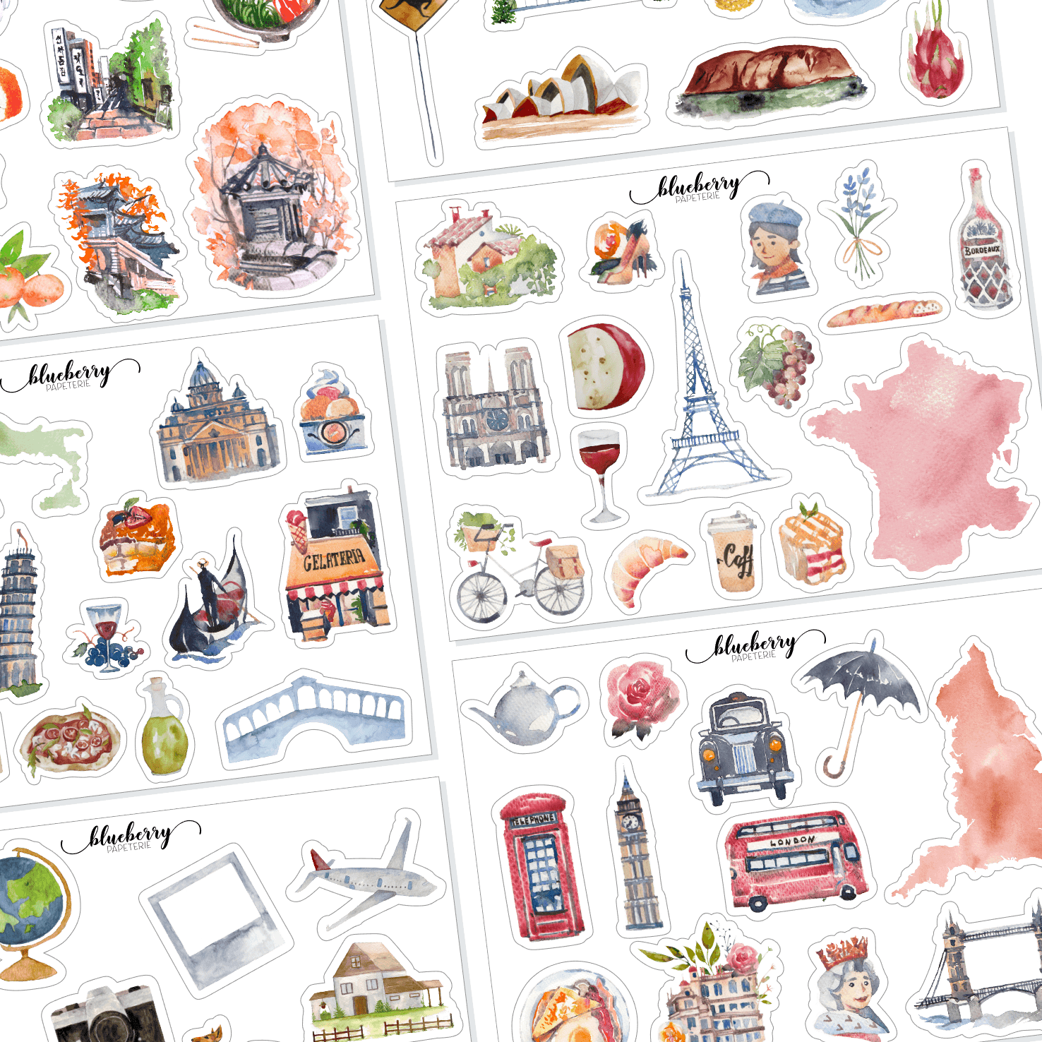 10 Kits Autocollants 3D Maison Miniature - Activité Créative Anti-stress - Décoration Livres, Carnets, Mur