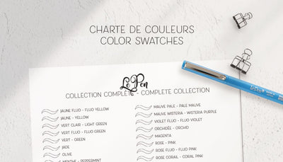Le Pen color chart to download