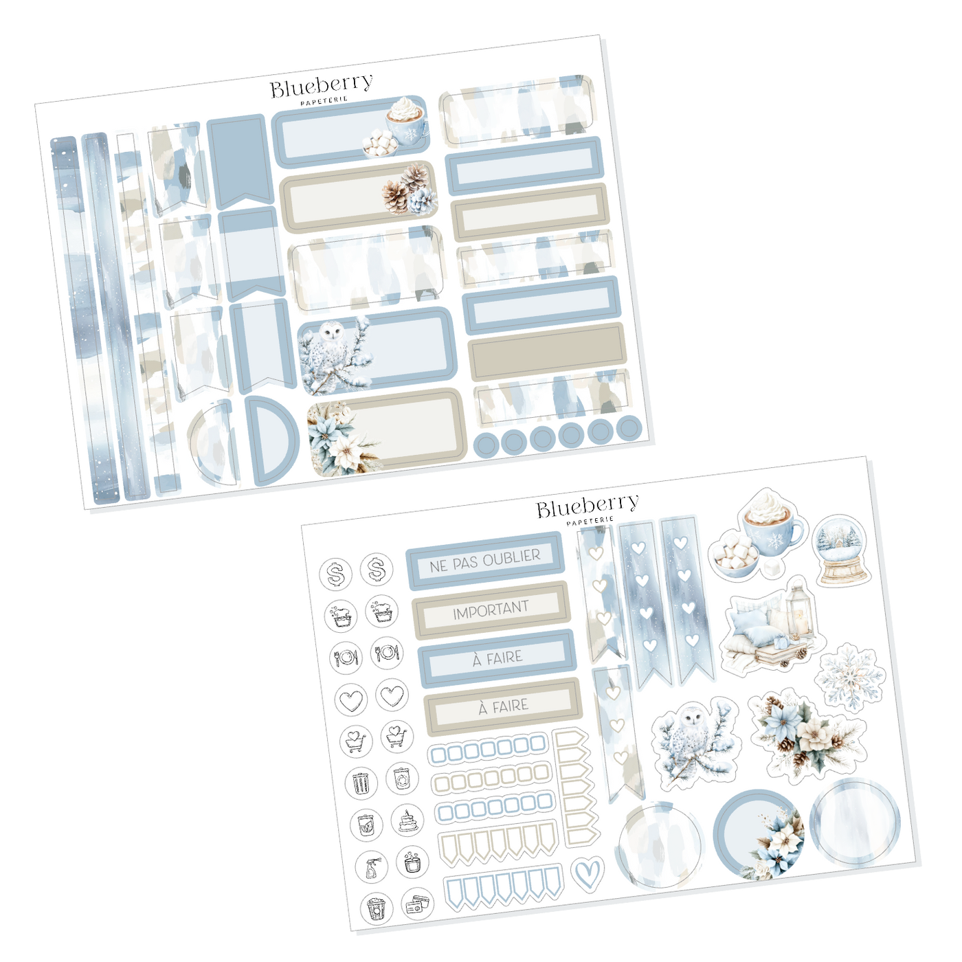 Ensemble thématique - Collection Fleurs de givre