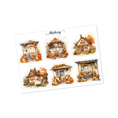 Stickers Autumn houses