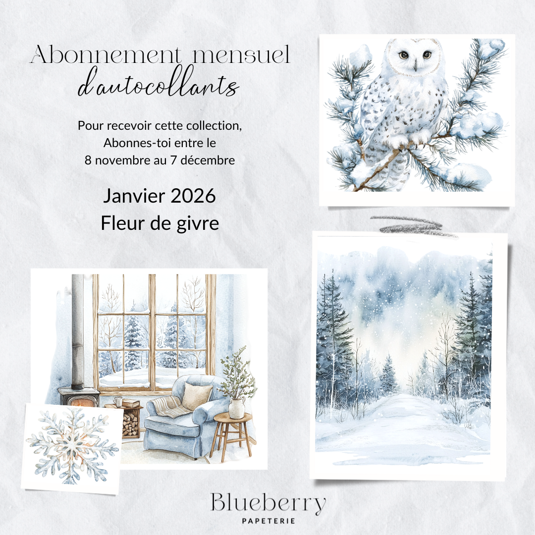 Abonnement mensuel d'autocollants