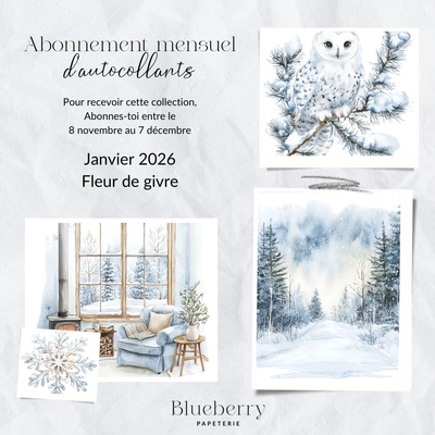 Abonnement mensuel d'autocollants