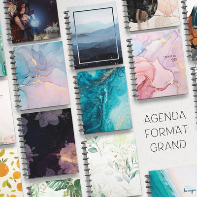 Agenda scolaire sur mesure - Grand - Blueberry Papeterie