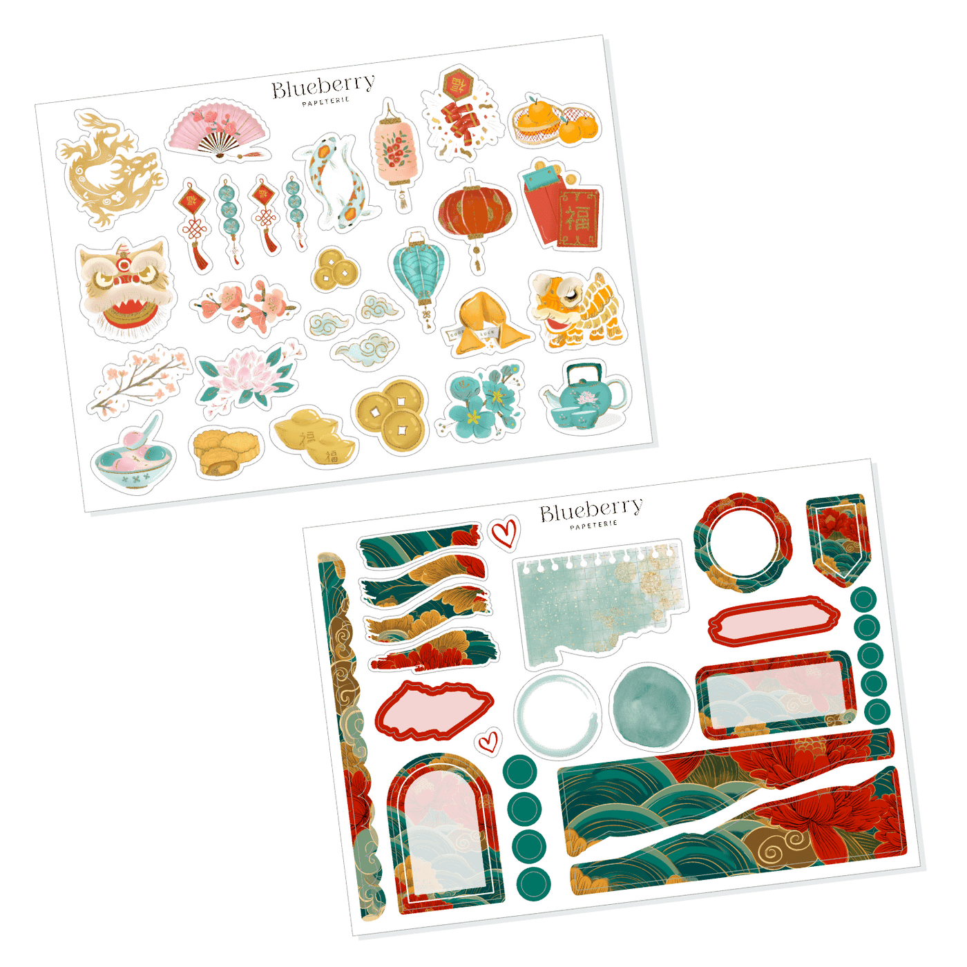 Autocollants Nouvel an lunaire - Blueberry Papeterie