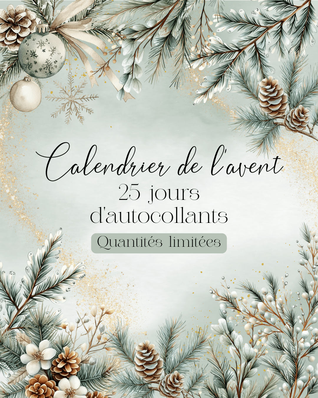 Calendrier de l'Avent - Blueberry Papeterie