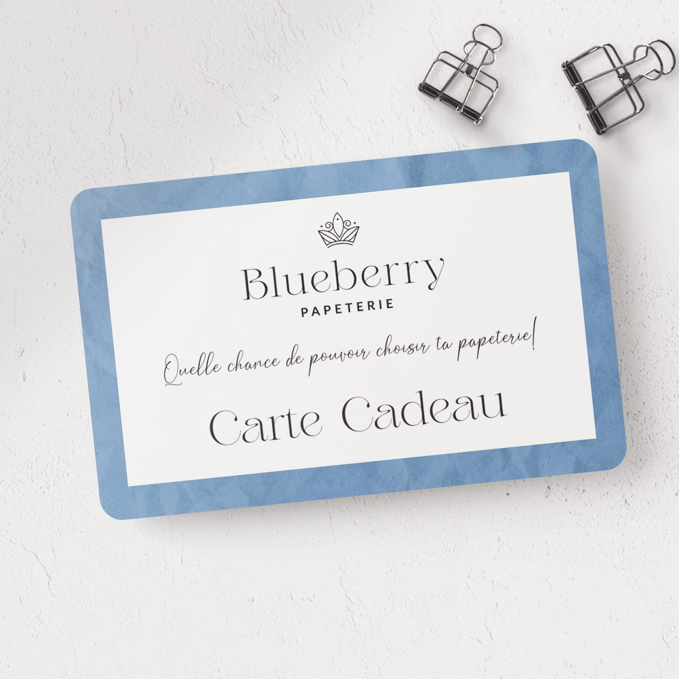 Carte cadeau Blueberry Papeterie - Blueberry Papeterie