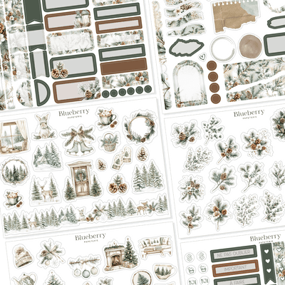Collection d'autocollants Boréal - Blueberry Papeterie