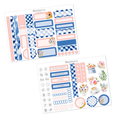 Collection d'autocollants Cottage - Blueberry Papeterie
