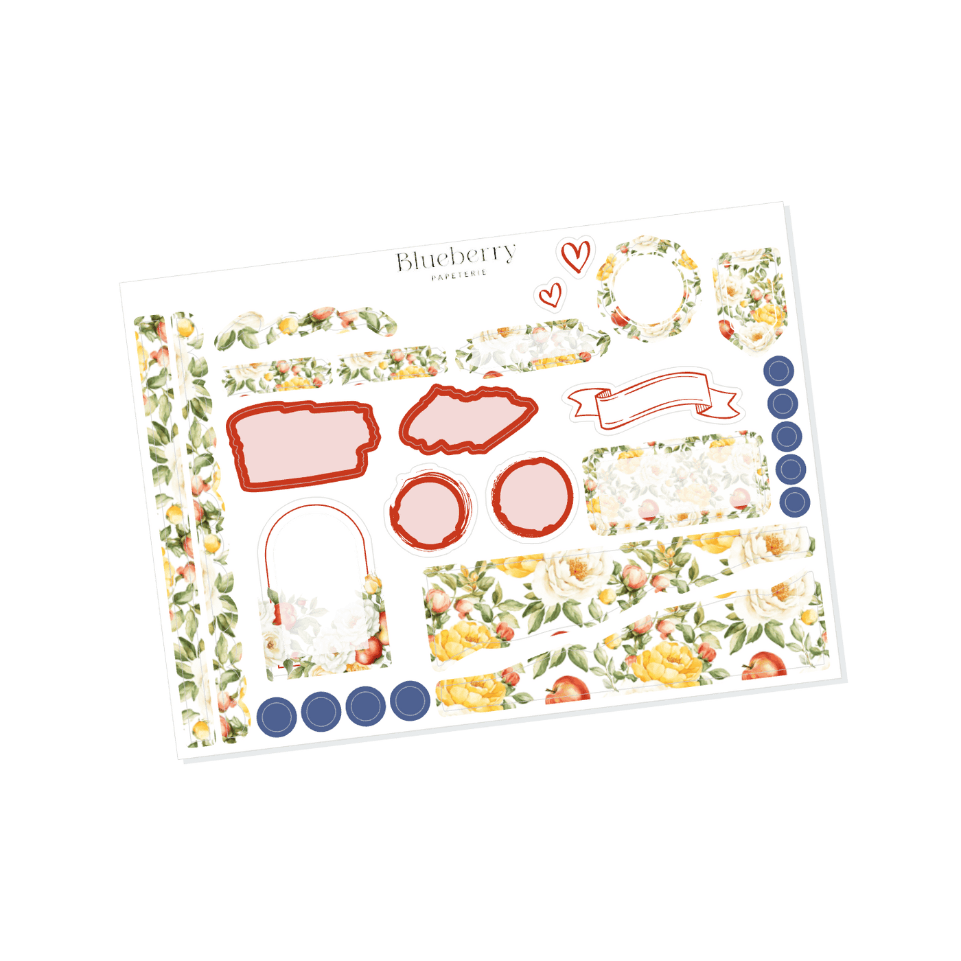Collection d'autocollants Princesse Blanche comme neige - Blueberry Papeterie