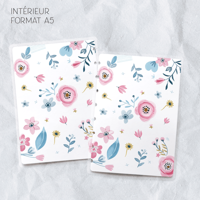 Couverture plastifiée format A5 - Blueberry Papeterie