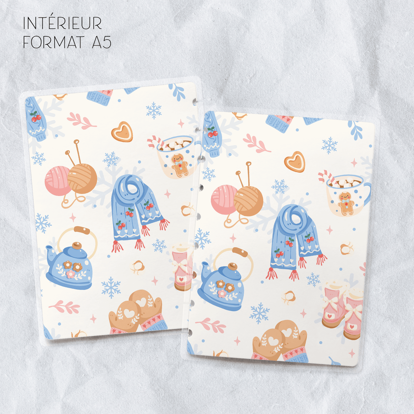 Couverture plastifiée format A5 - Blueberry Papeterie