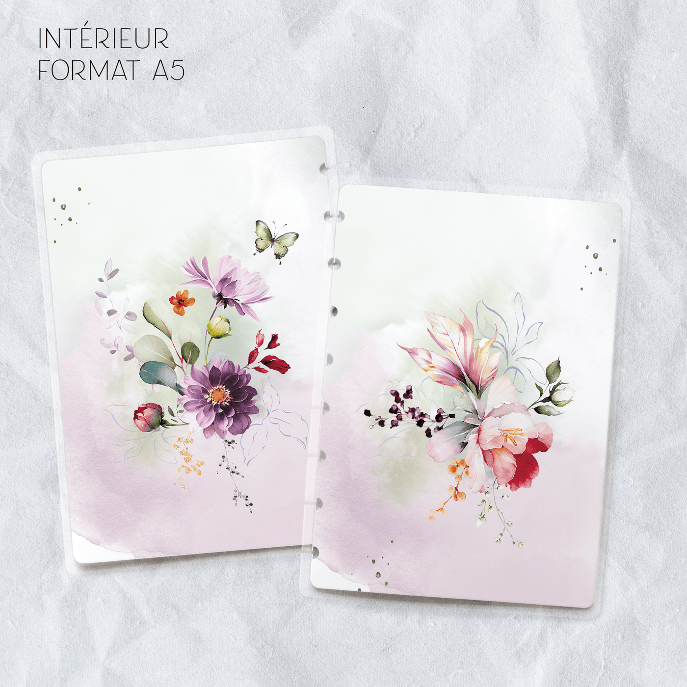 Couverture plastifiée format A5 - Blueberry Papeterie