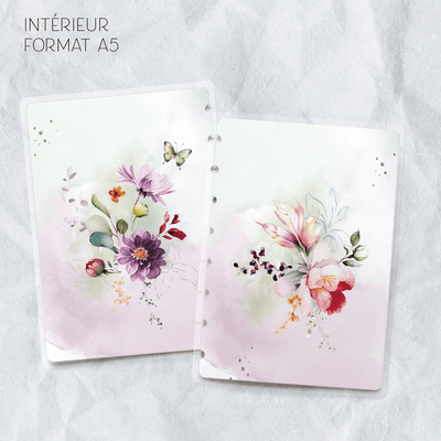 Couverture plastifiée format A5 - Blueberry Papeterie