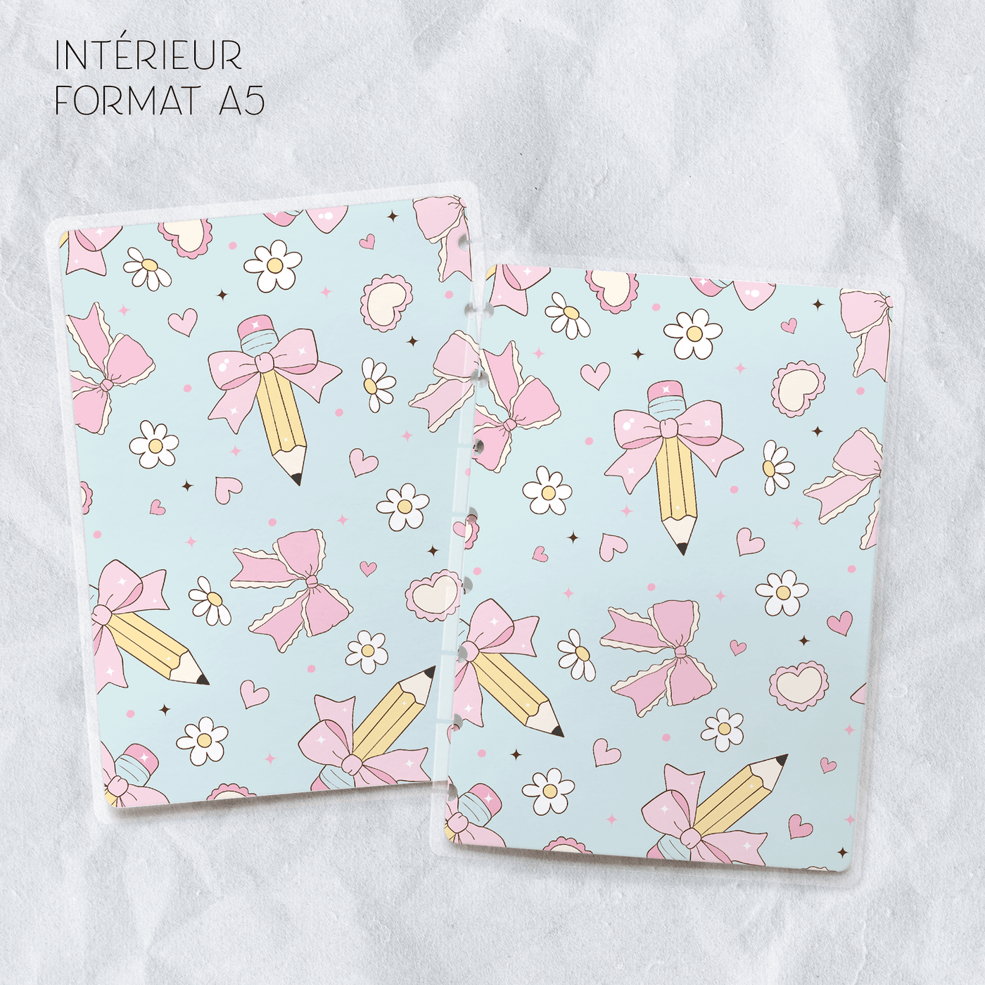 Couverture plastifiée format A5 - Blueberry Papeterie