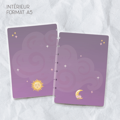 Couverture plastifiée format A5 - Blueberry Papeterie