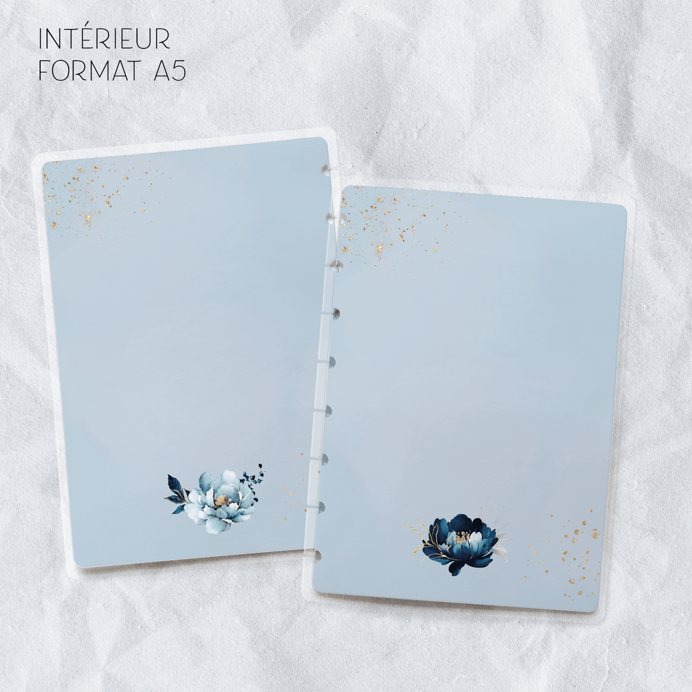 Couverture plastifiée format A5 - Blueberry Papeterie