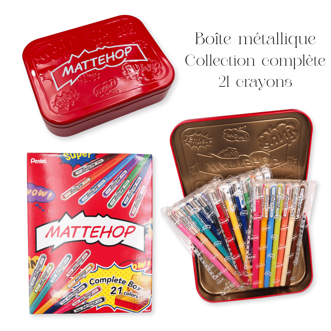 Crayon gel Pentel Mattehop - Blueberry Papeterie