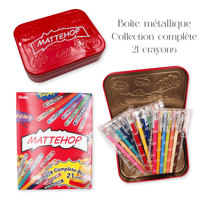 Crayon gel Pentel Mattehop - Blueberry Papeterie
