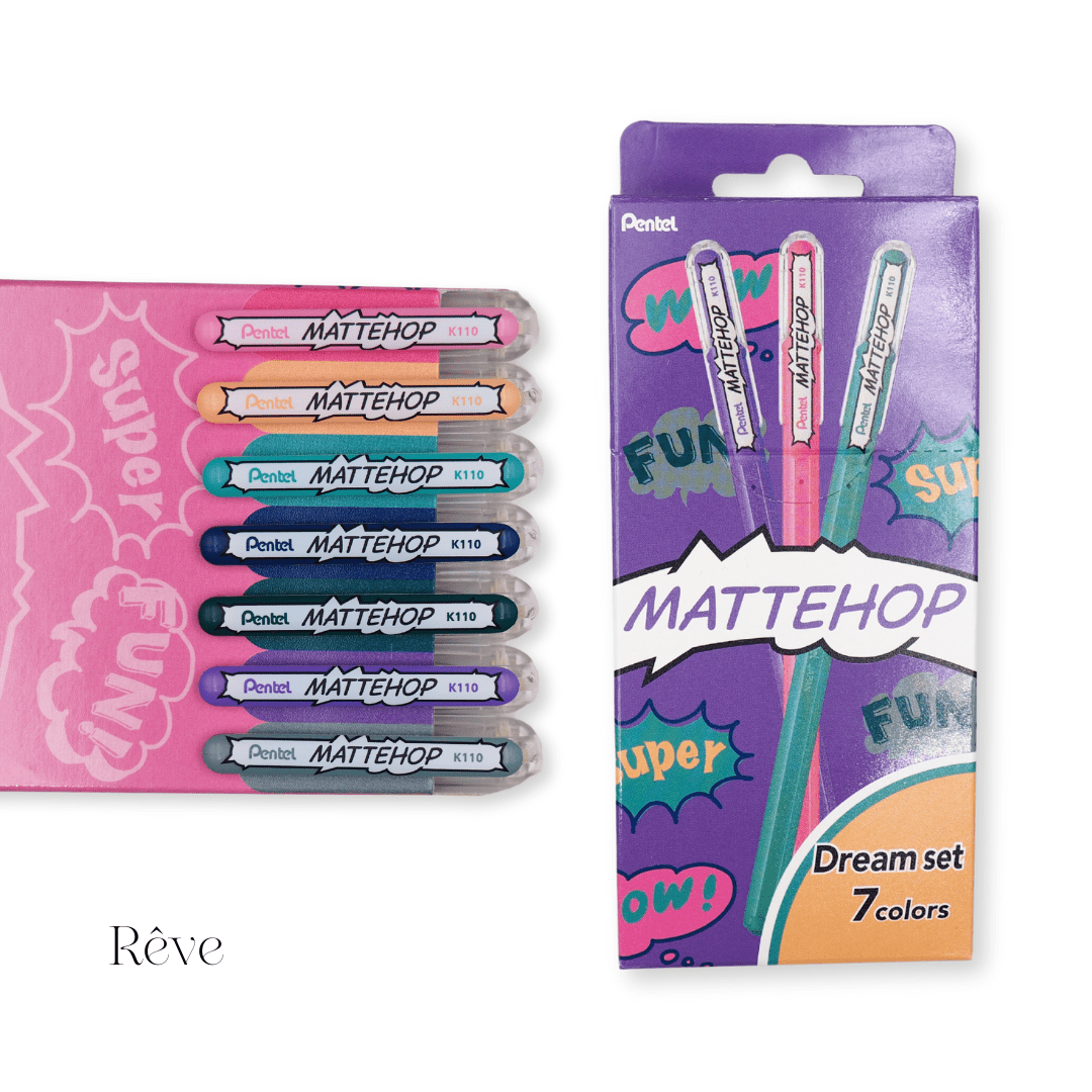 Crayon gel Pentel Mattehop - Blueberry Papeterie