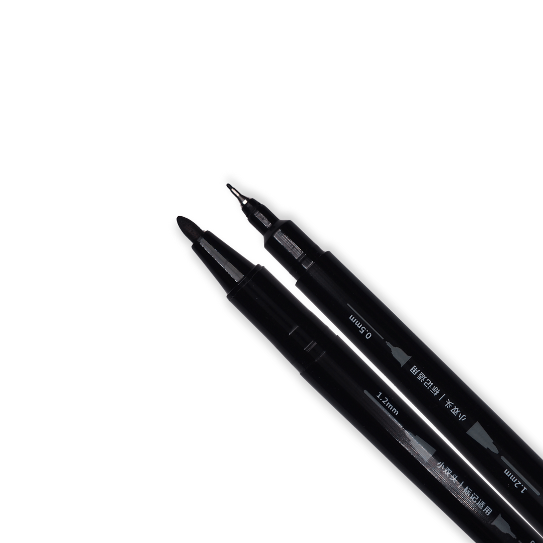 Crayon permanent double pointe - Blueberry Papeterie