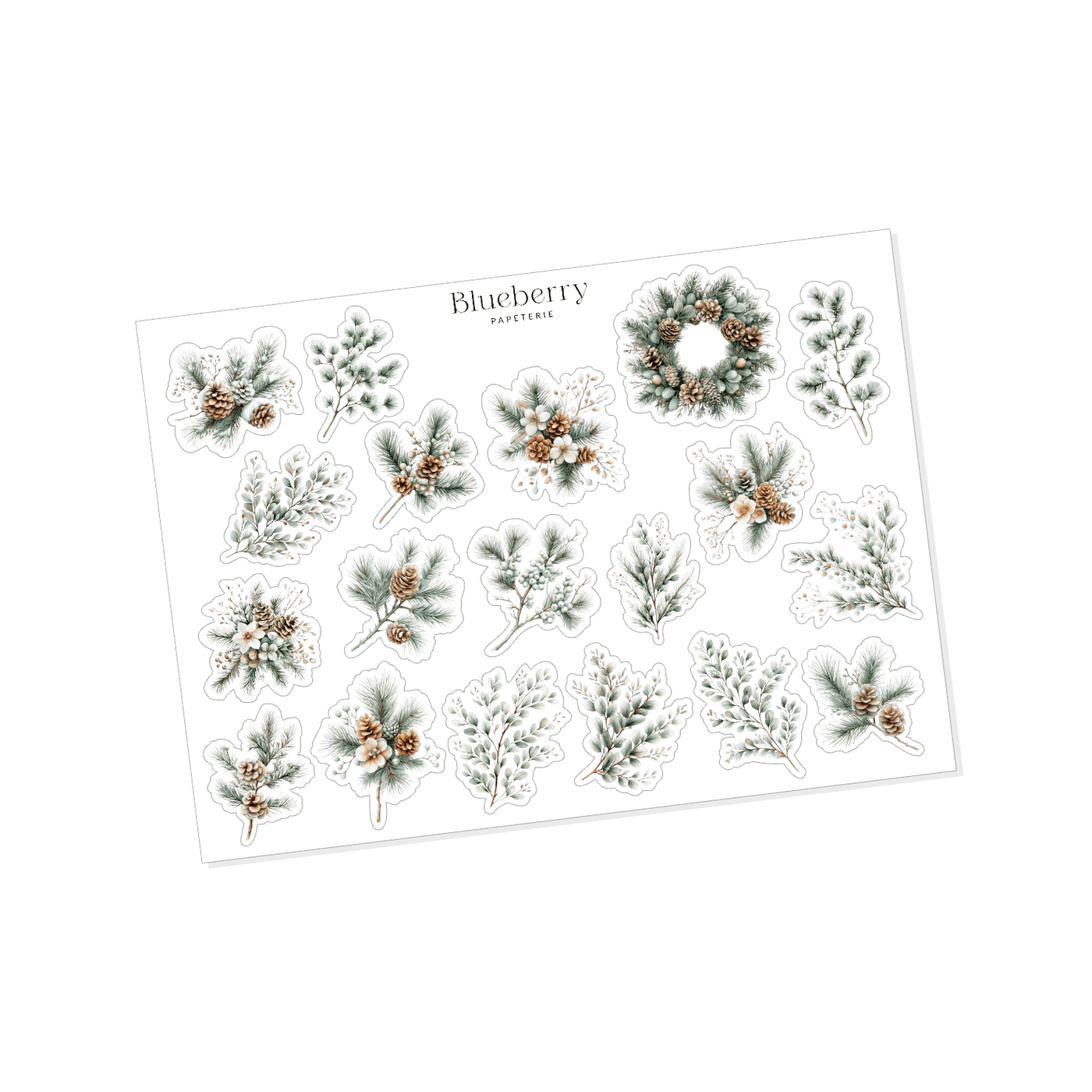 Ensemble thématique - Collection Boréal - Blueberry Papeterie
