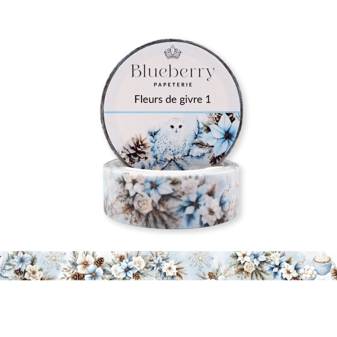 Ensemble thématique - Collection Fleurs de givre - Blueberry Papeterie