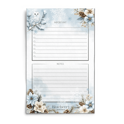 Ensemble thématique - Collection Fleurs de givre - Blueberry Papeterie