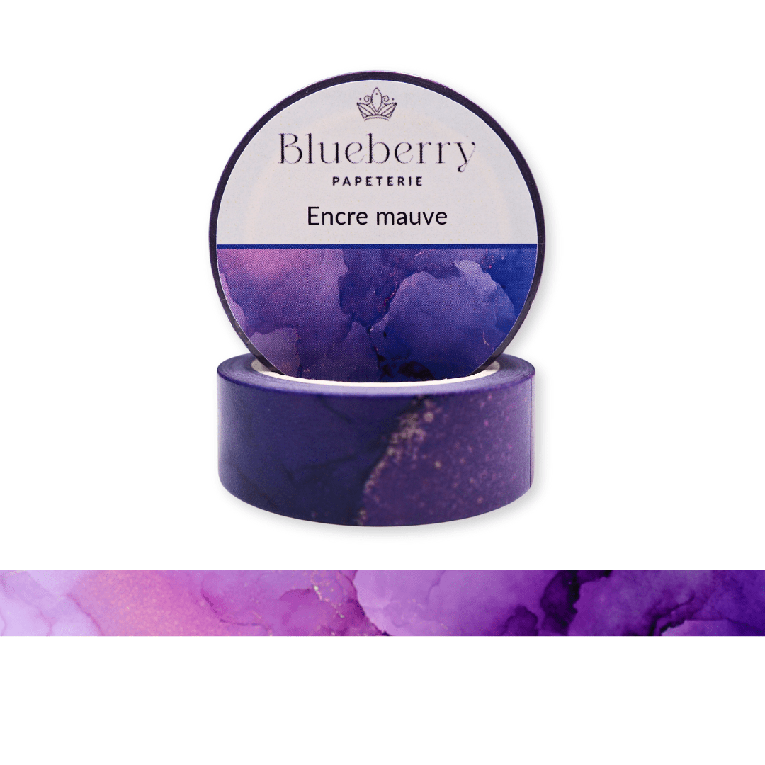 Ensemble Washi tape colorés - Blueberry Papeterie