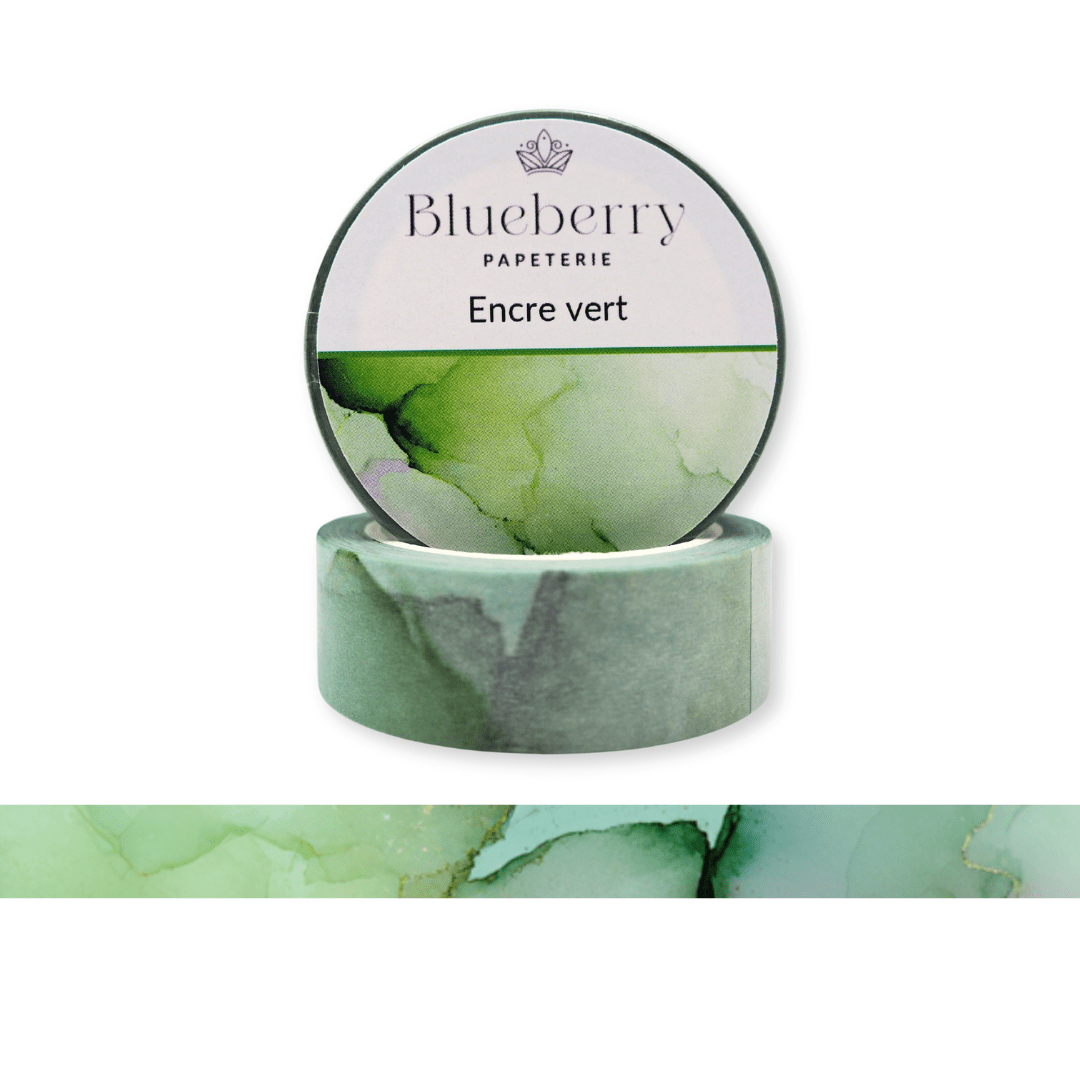 Ensemble Washi tape colorés - Blueberry Papeterie