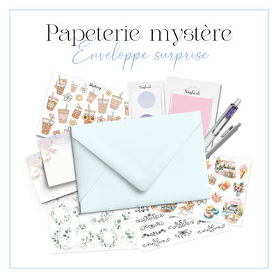 Papeterie mystère - Sac surprise - Blueberry Papeterie