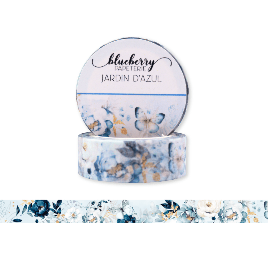 Ruban Washi - Jardin d'Azul - Blueberry Papeterie