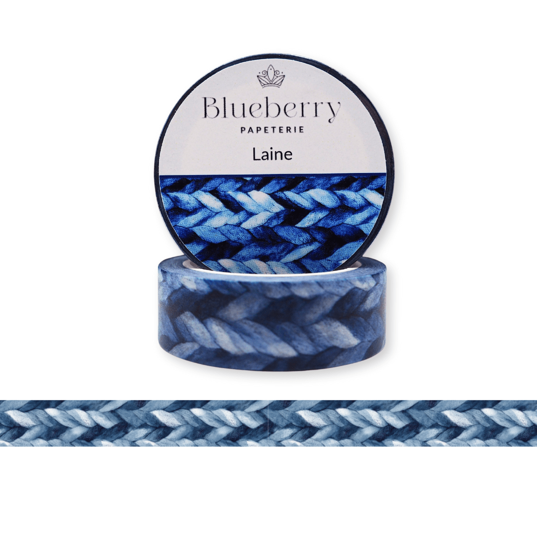 Ruban Washi - Laine - Blueberry Papeterie