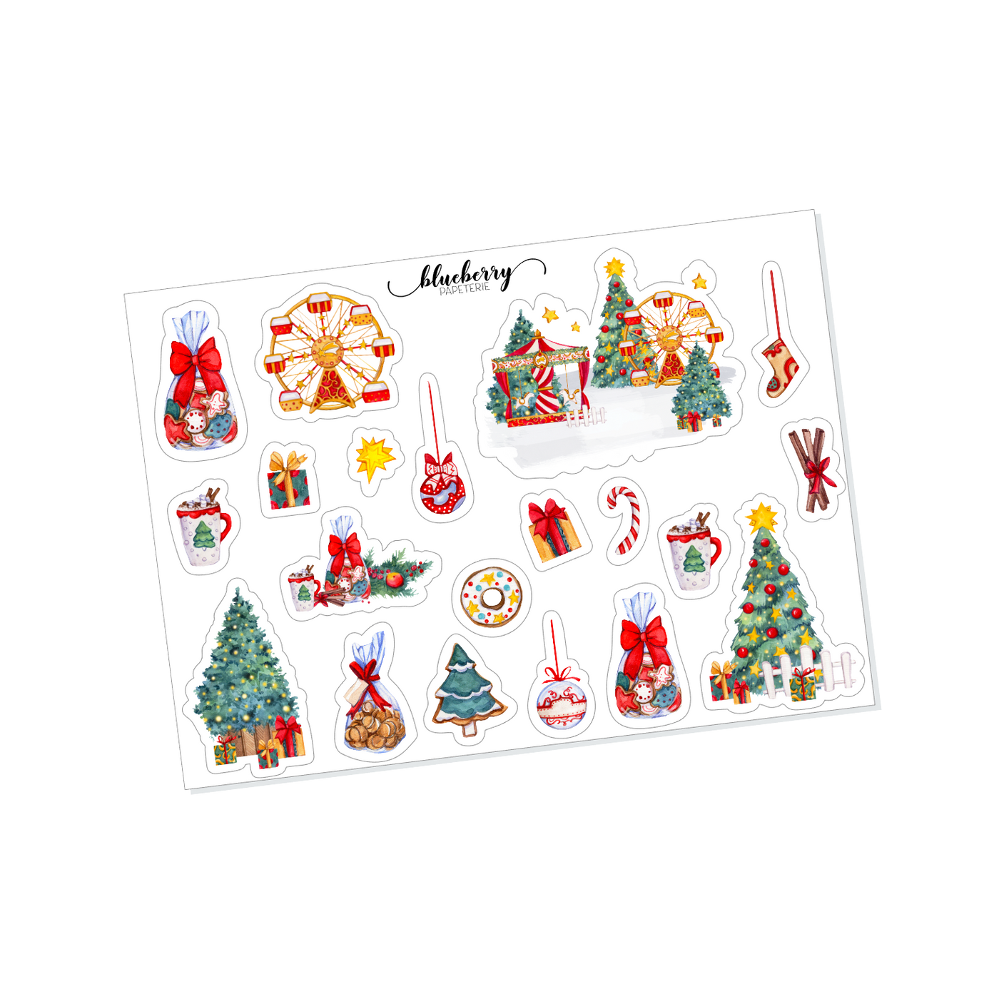 Christmas Village Sticker Collection