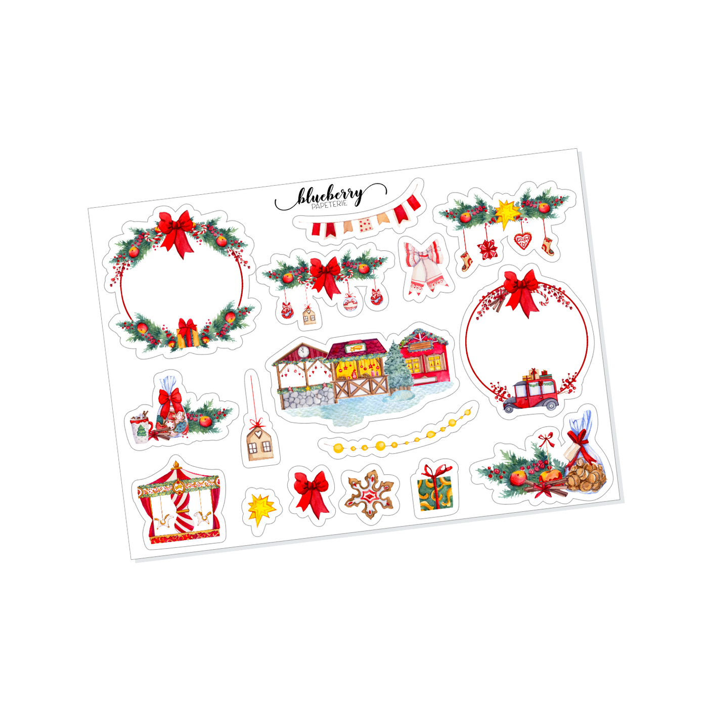 Christmas Village Sticker Collection