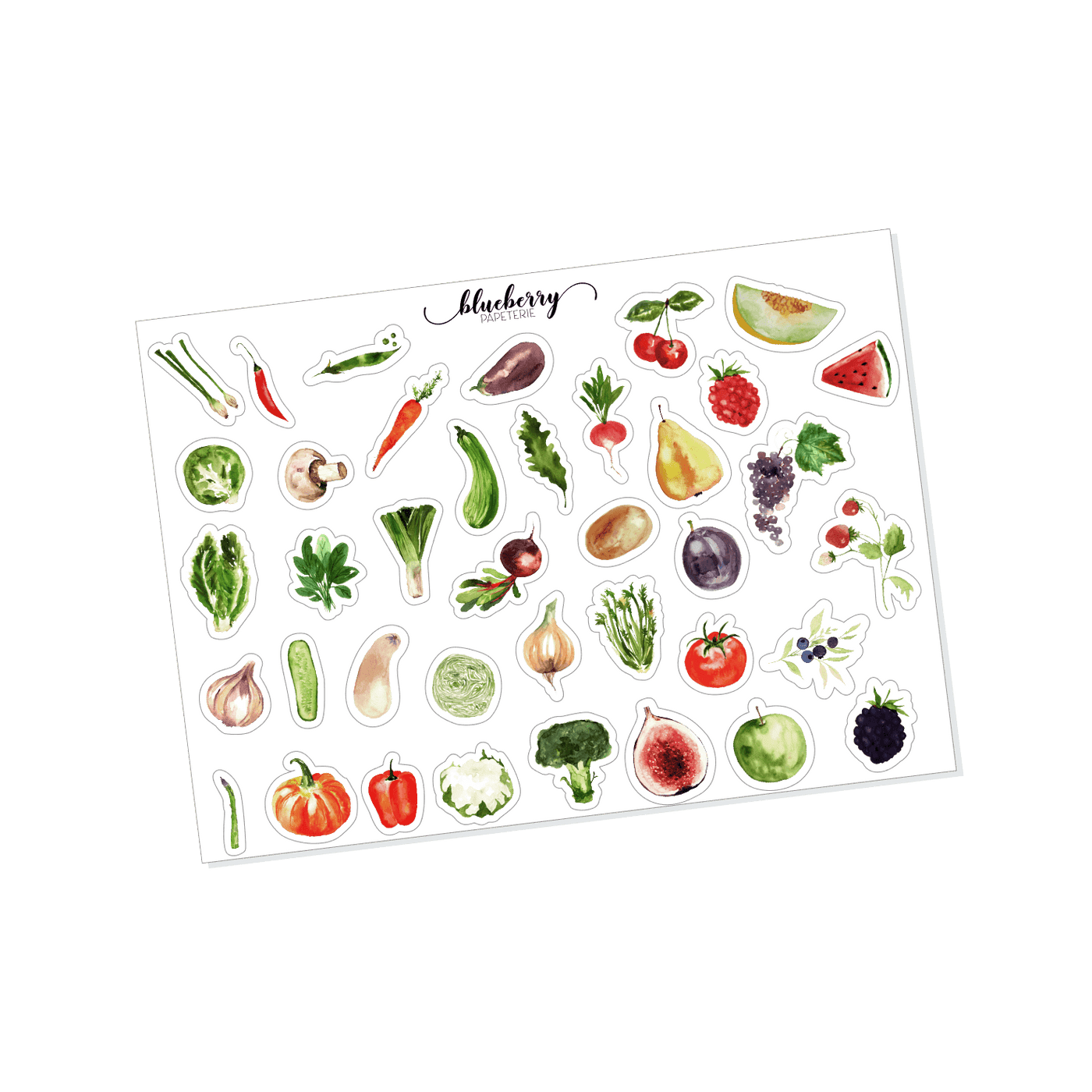 Autocollants Jardin - Fruits et légumes - Blueberry Papeterie