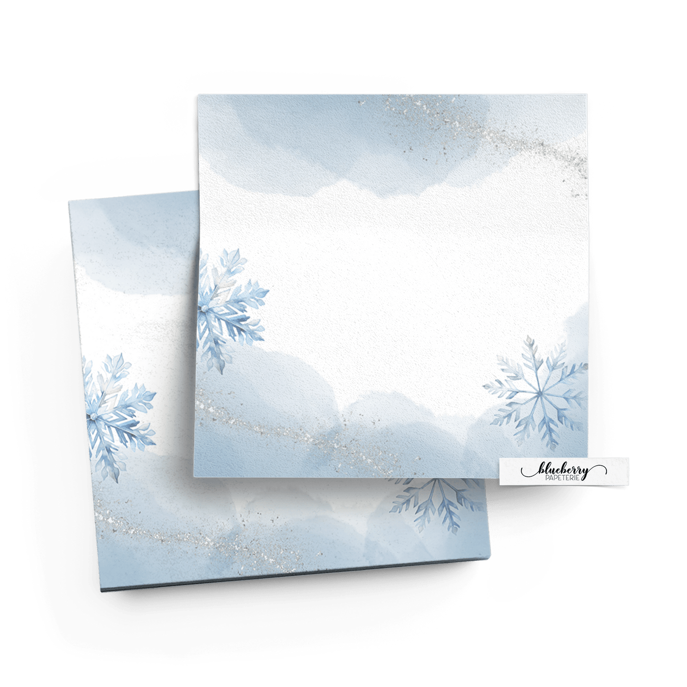 Bloc note autocollant - Charme hivernal - Blueberry Papeterie