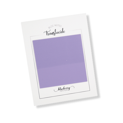 Bloc notes autocollant translucide - Améthyste - Blueberry Papeterie