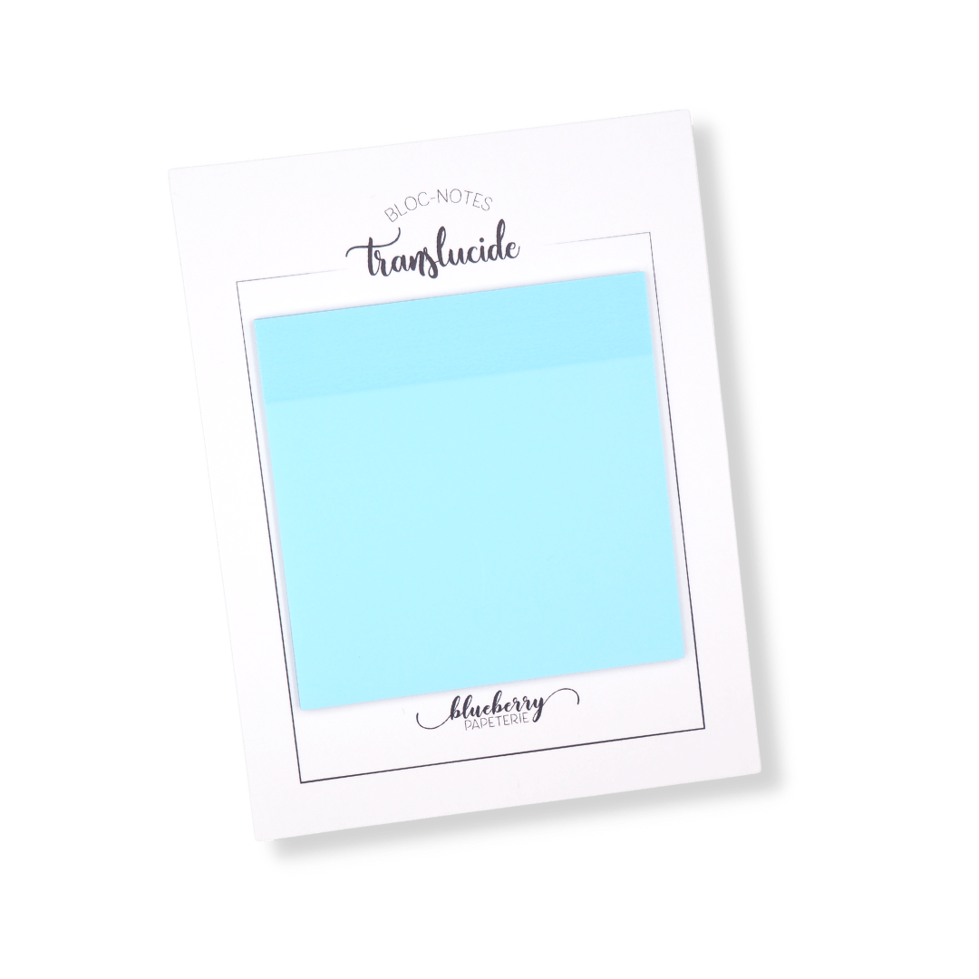 Transparent sticky notes Ocean Blueberry Papeterie