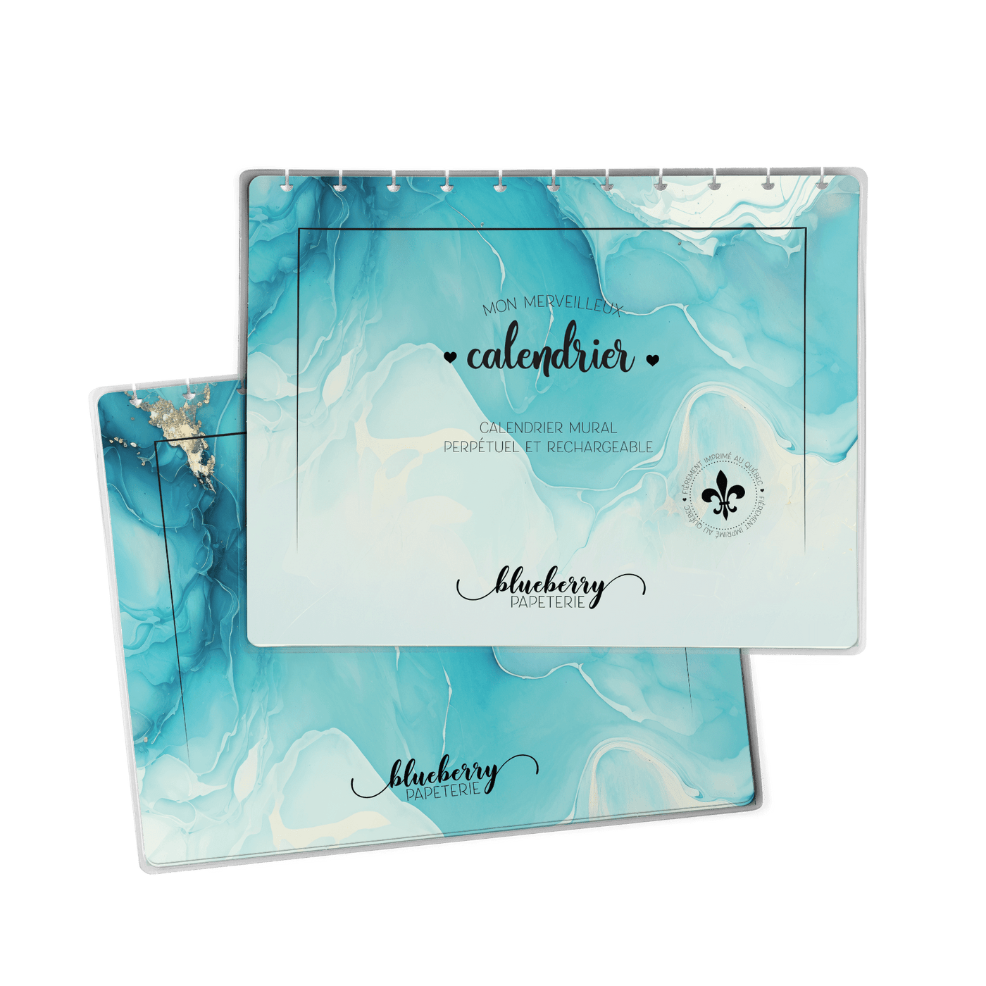 Couverture pour calendrier mural - Blueberry Papeterie