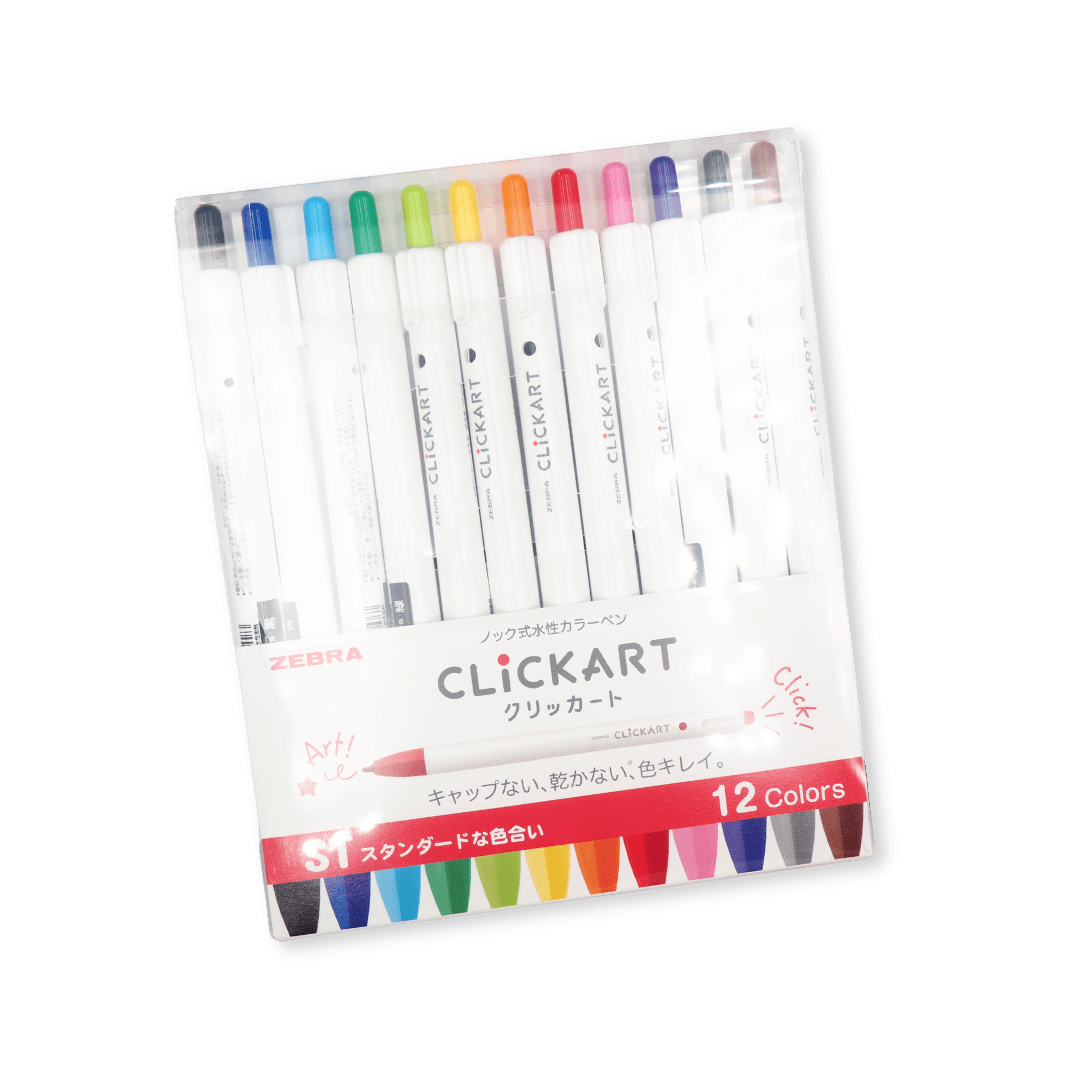 Crayons feutre Clickart - Régulier - Blueberry Papeterie