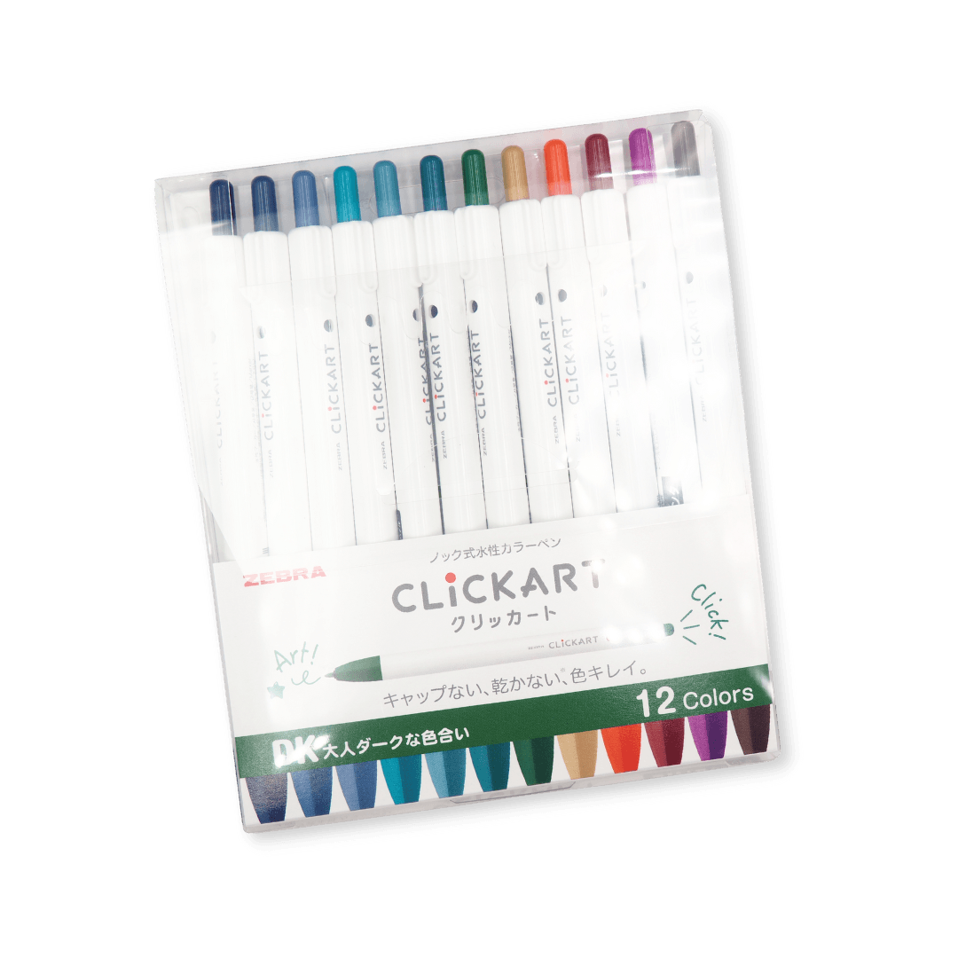 Crayons feutre Clickart - Sombre - Blueberry Papeterie