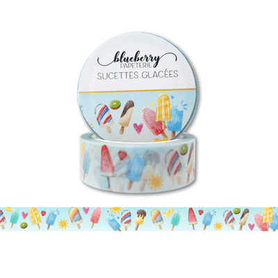 Ruban Washi - Sucette glacée - Blueberry Papeterie